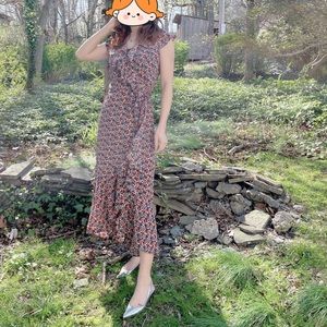 NWT Max studio Floral wrap dress